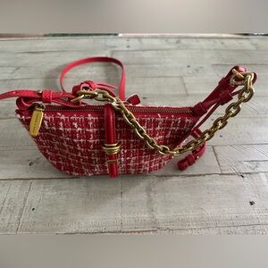 Red Tweed Women's Bag